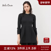 秋冬日系气质简约立体设计罗纹圆领针织衫 Mila Owen 09WNT234007