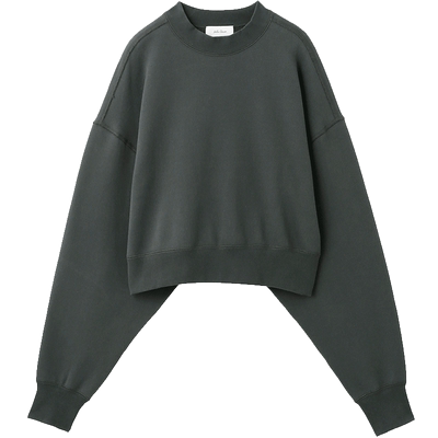 Mila Owen春夏休闲简约百搭宽松纯色短款圆领卫衣09WCT241111