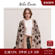 豹纹格纹毛绒针织开衫 Mila Owen秋冬休闲时尚 09WND244172