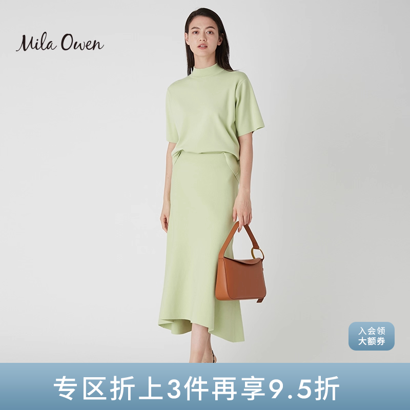 MilaOwen针织上衣半裙套装