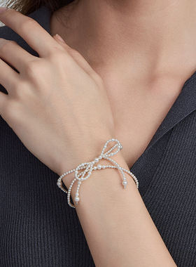 原创个性双层蝴蝶结手链