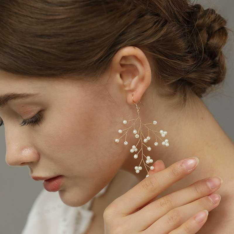 清野集[星空]原创设计仙气设计感显瘦耳饰珍珠长款耳坠耳钩耳夹女,饰品/流行首饰/时尚饰品新,耳环,淘宝优惠券,粉丝福利购,淘宝优惠卷
