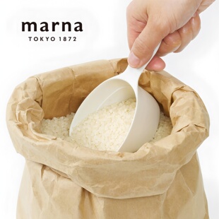 日本marna进口舀米勺米面勺家用多功能五谷杂粮勺子米面粉计量勺