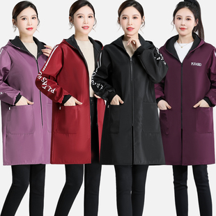 男士 罩衣女新款 厨房防污长袖 时尚 工作服连帽上衣外套 防水加绒冬季