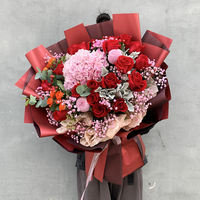 Qixi Festival Valentine's Day mixed pink rose bouquet Birthday, Beijing flower Express, local flower delivery, flower shop thumbnail 6