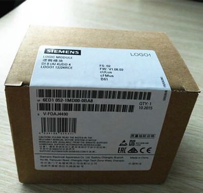 西门子1P6ED1052-1MD00-0BA8全新LOGO! 12/24RCE6ED10521MD000BA8