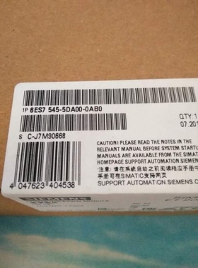 西门子6ES7545-5DA00-0AB0西门子CPU通信模块6ES75455DA000AB0XX