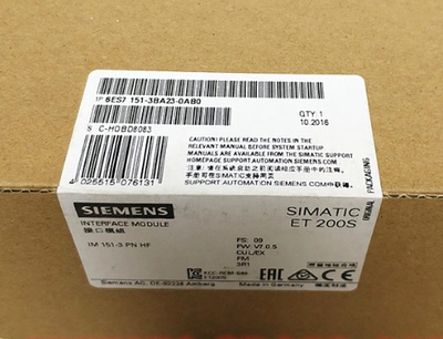 1P6ES7151-3BA23-0AB0正品IM151-3 PN 高性能型6ES71513BA230AB0