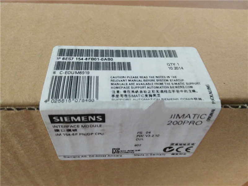 西门子6ES7154-8FB01-0AB0西门子CPU6ES71548FB010AB0现货包邮XXX