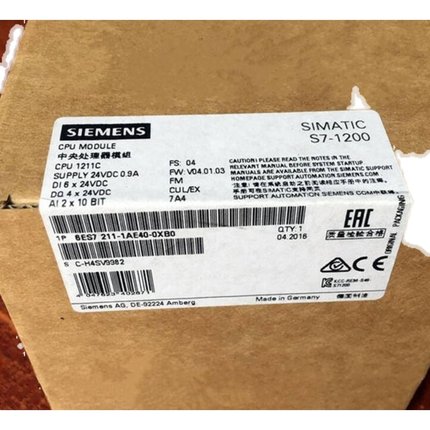 西门子全新1P6ES7211-1AE40-0XB0原装正品6ES72111AE400XB0现货