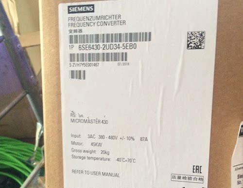 西门子1P6SE6430-2UD34-5EB0全新MICROMASTER4306SE64302UD345EB0