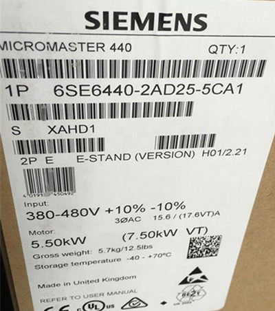 西门子1P6SE6440-2AD25-5CA1全新MICROMASTER4406SE64402AD255CA1