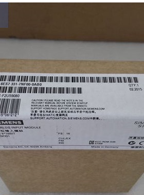 原装1P6ES7331-7NF00-0AB0正品逻辑输入 SM 3316ES73317NF000AB0