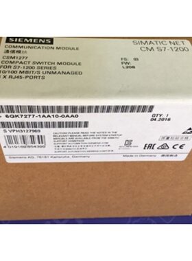 西门子6GK7277-1AA10-0AA0全新原装正品6GK7277-1AA10-0AA0现货