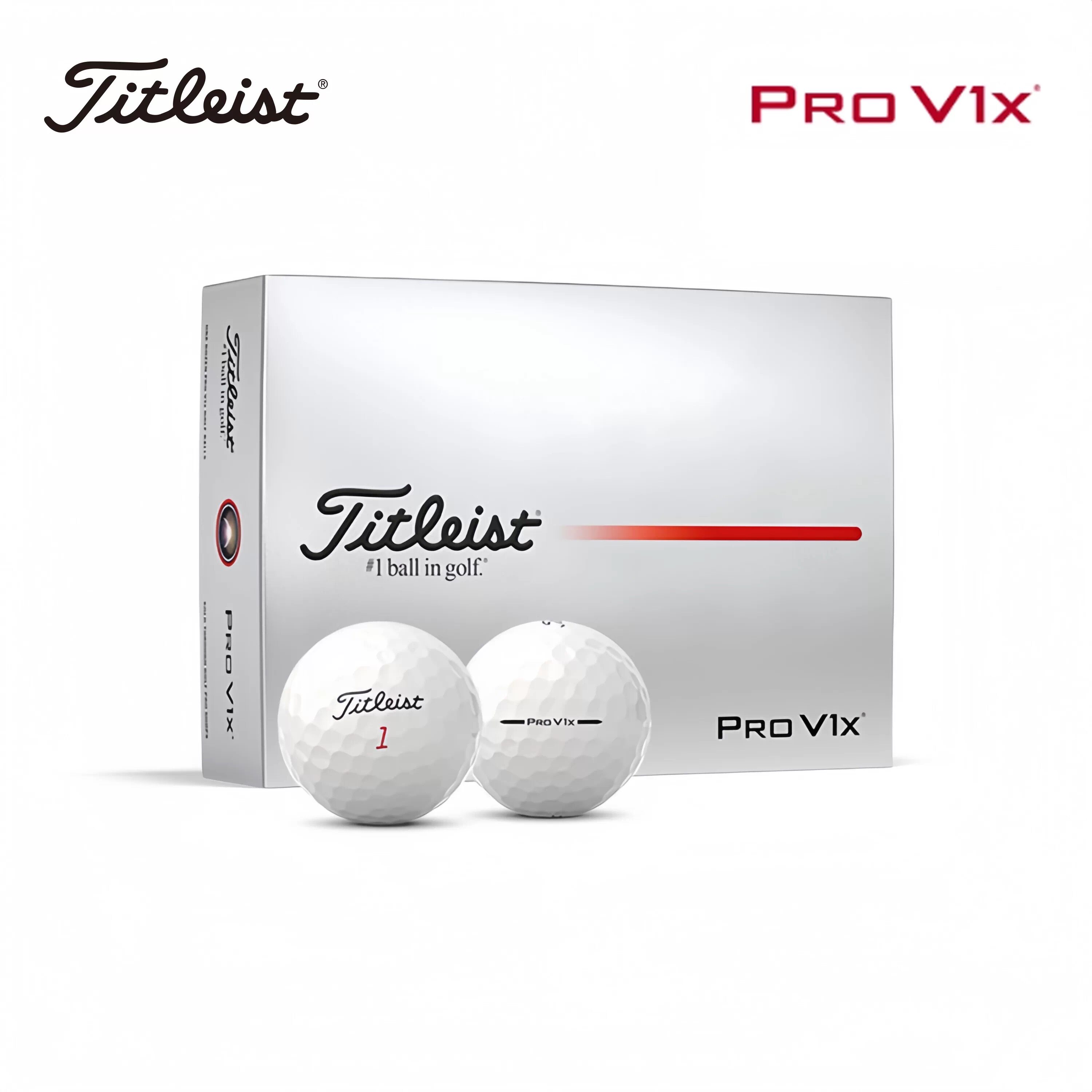 Titleist高尔夫球ProV1三层球四层泰特利斯比赛练习球可定制logo