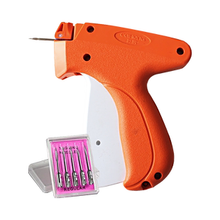 吊牌枪服装店打吊牌的枪自动塑料挂衣服胶针枪细针头商标枪标签枪被子打标自动套环子母扣枪胶针枪简单易操作