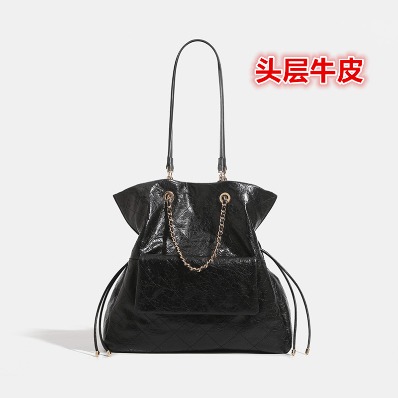 头层牛皮单肩包女士软真皮多功能手提双肩包水桶包大容量2026新款,箱包皮具/热销女包/男包,水桶包,淘宝优惠券,粉丝福利购,淘宝优惠卷