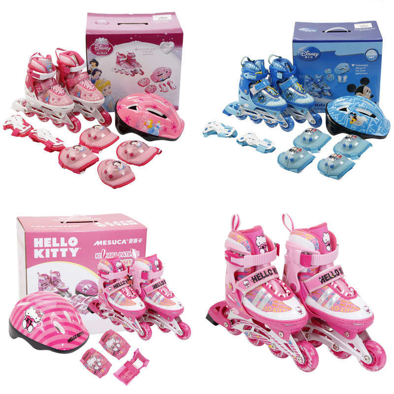 Disney Boy girl princess Hello Kitty Mickey suit adjust the skating shoes Roller skatesin the Toy/Childs/Puzzle/Building block/Model , Childs/Children skating , Roller skates/Roller skates  category - from Buy2taobao.com to provide professional Taobao agent buy service