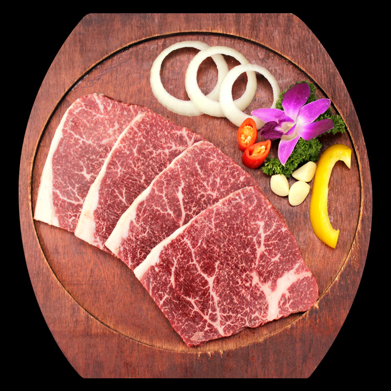纯血和牛原切原味牛后腿外侧臀肉三角尾扒煎牛排烤肉