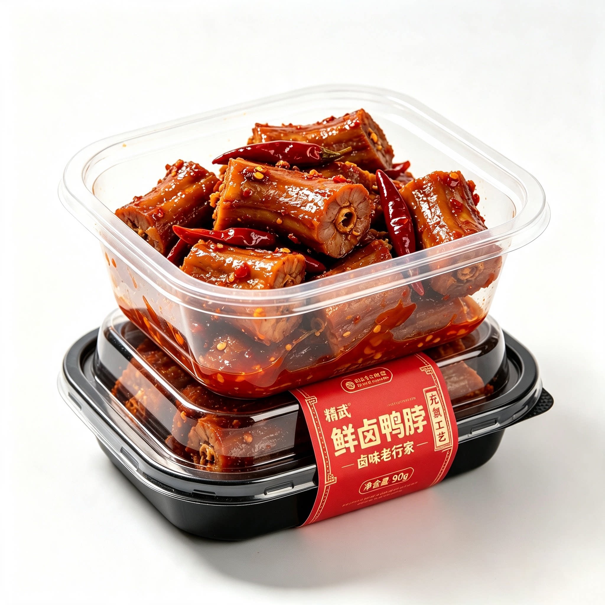 精武鸭脖新品鲜卤麻辣零食充氮保鲜夜宵小吃鸭翅熟食解馋休闲卤味