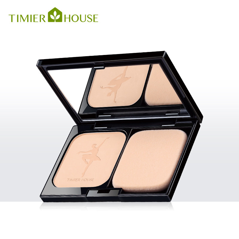 婷美小屋两用粉饼定妆遮瑕控油防水疏水高光散粉修容晚安粉底