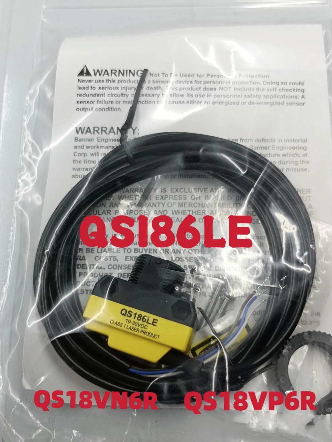 BANNER美国QS186LE原装正品邦纳光电开关QS18VN6R传感器QS18VP6R