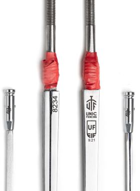 UNIC击剑/FOLO乌克兰进口UF马钢花重佩剑条配原装/All-star电动头