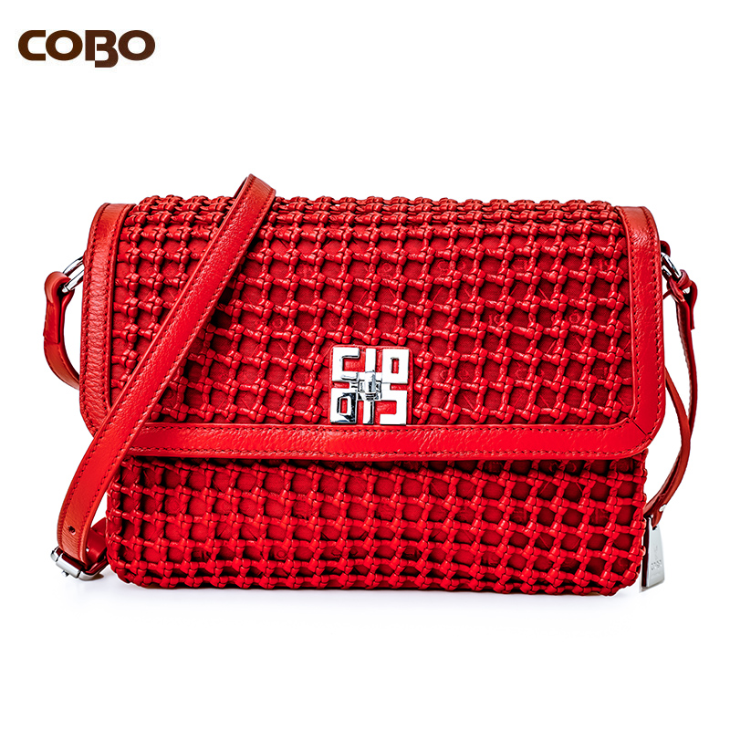 COBO手工编织时尚休闲中女包