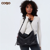 头层牛皮单肩斜挎手提包时尚 COBO 蔻尔宝2025年新品 休闲百搭女包
