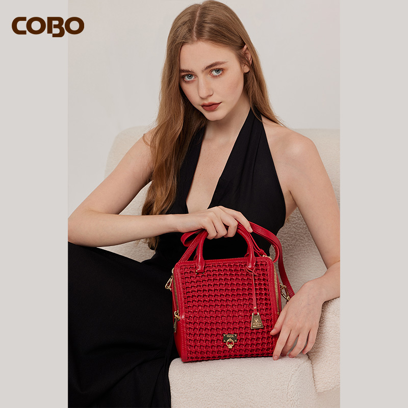 COBO枕头包编织中号休闲