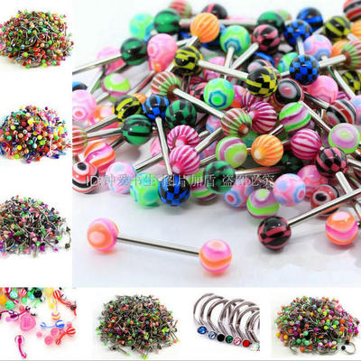 20pcs Tongue Ring Assorted Surgical Steel Piercing Barbells