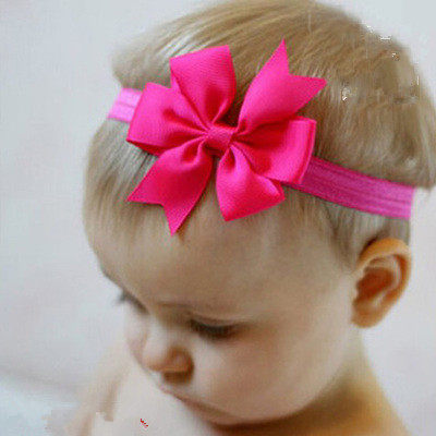 born Baby Girl Flower Headband Elastic Hair Band Headwear