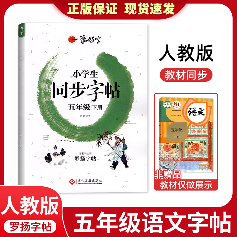 五年级下语文同步练字帖小学生