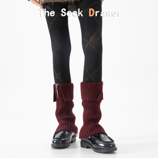 y2k辣妹亚文化堆堆袜腿套女士秋冬日系jk拉链小腿袜配打底裤 袜套