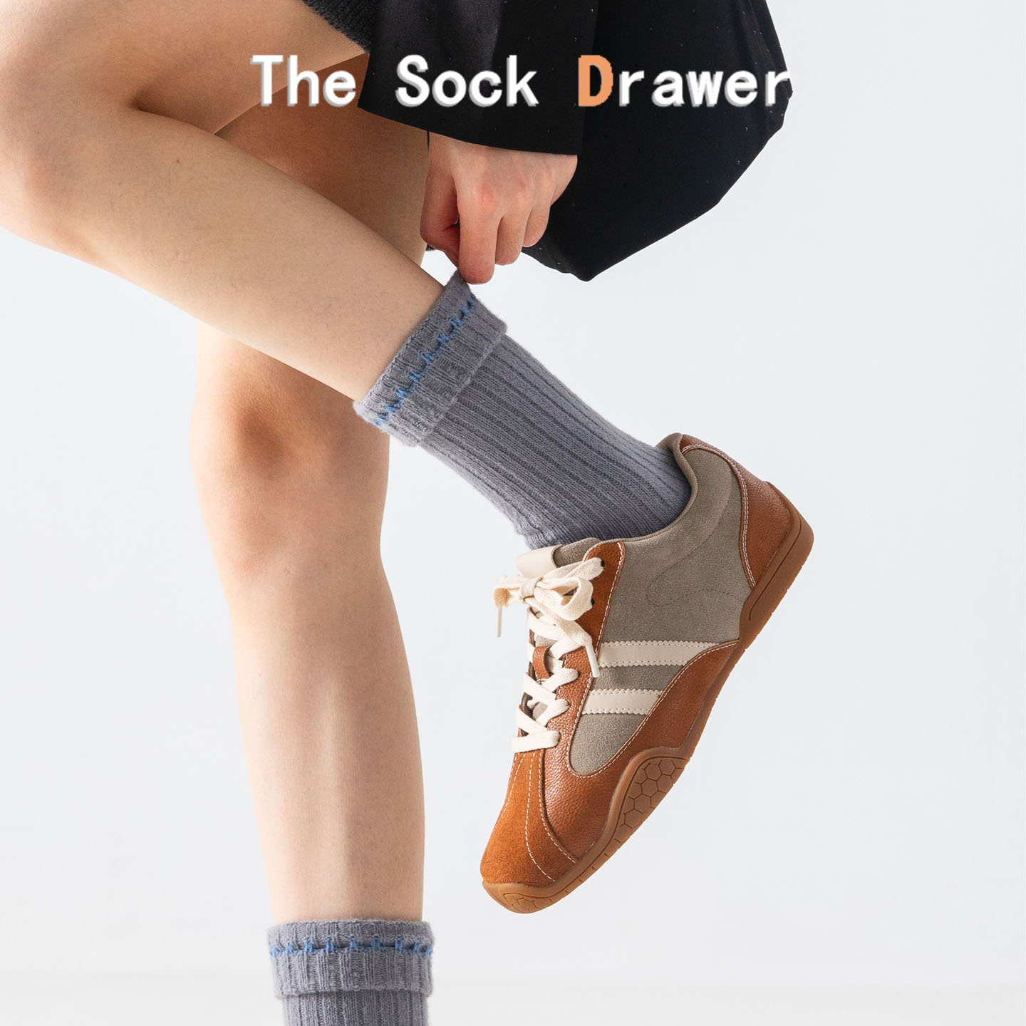 韩国东大门袜子女生加厚保暖松口翻边中长筒袜居家睡眠羊毛袜子