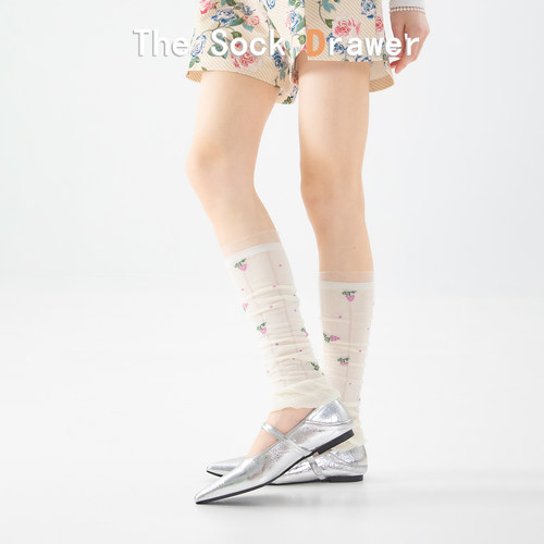 泡泡口袜套薄款夏季小腿袜女日系甜美蕾丝花边堆堆袜腿套显瘦百搭
