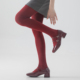 秋冬红色加长连裤 袜女美腿塑形外穿不掉档压力显瘦打底裤 防走光