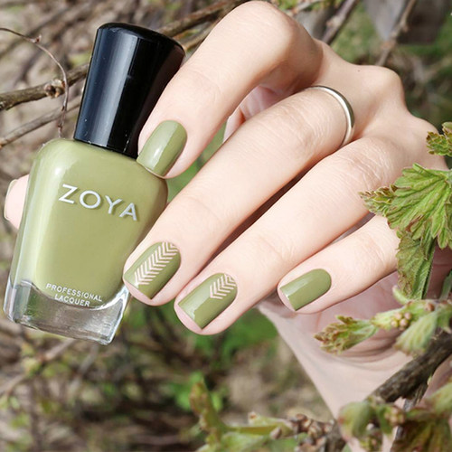 美国指甲油ZOYA小清新橄榄绿