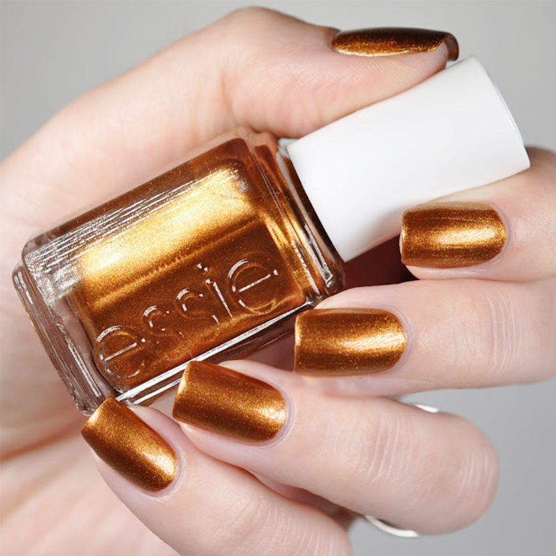 essie指甲油古铜佛祖金棕色