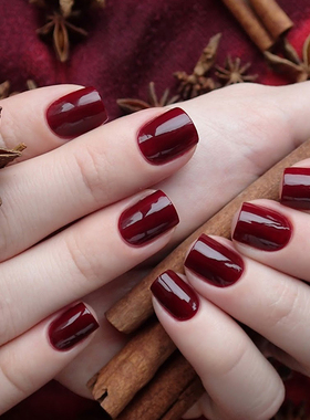 ESSIE指甲油bordeaux波多尔深酒红车厘子12姨妈牛血红免烤快干