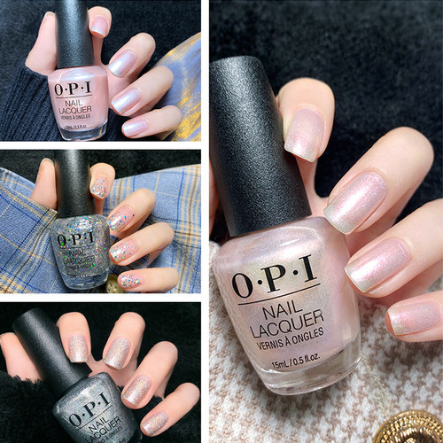 美国OPI亮片新色流行脚趾指甲油