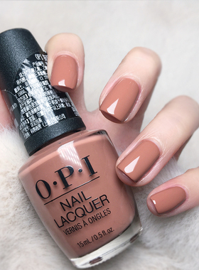 美国OPI指甲油C89秋冬巧克力慕斯豆沙奶茶驼色色免烤快干美甲油