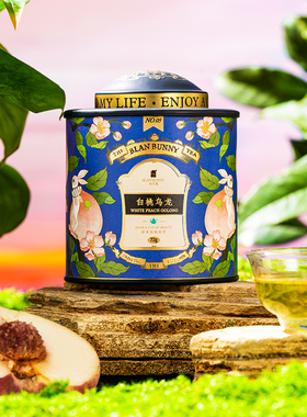 白桃乌龙布兰兔的茶少女茶果茶罐装水果茶花果茶蜜桃冷泡茶乌龙茶