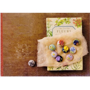 刺绣教程图解 174 花朵饰品刺绣 缎带绣 刺绣线稿 日文