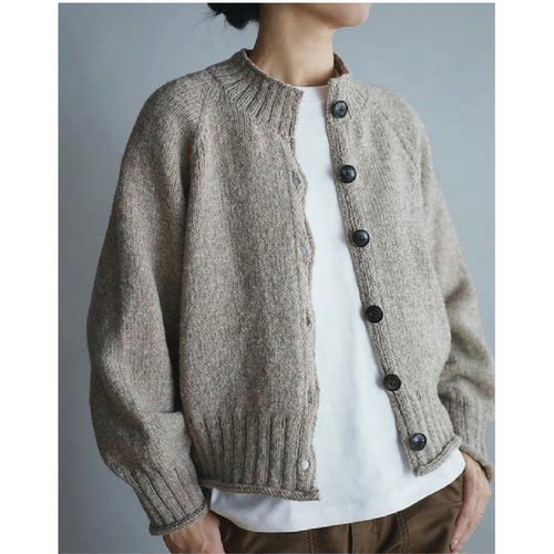 323 库里开衫女针织编织棒针文字电子图解教程纯文字说明非成品