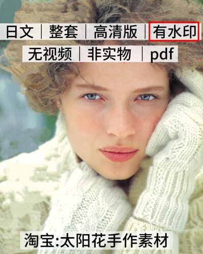 2247【日文】棒针编织毛线球1989冬女士古早毛衣编织电子图解教程