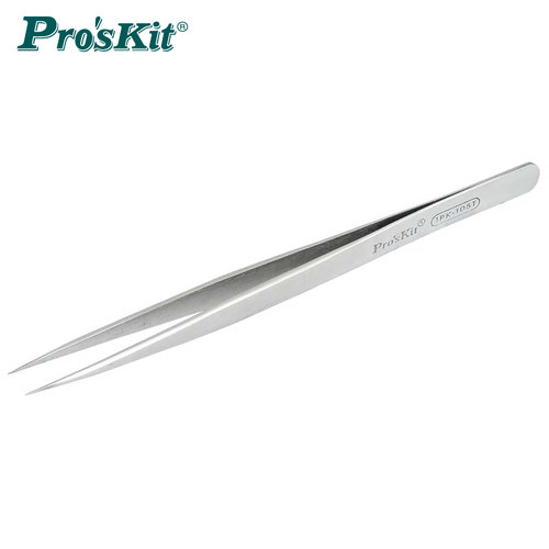 宝工(Pro'sKit)1PK-105T 不锈钢防磁长尖镊子(140mm)