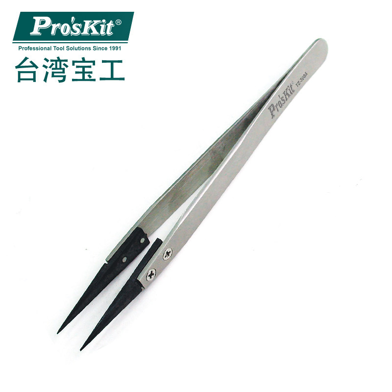 台湾宝工TZ-300A/TZ-300B 防静换头圆尖镊子塑胶镊子头碳纤维镊子