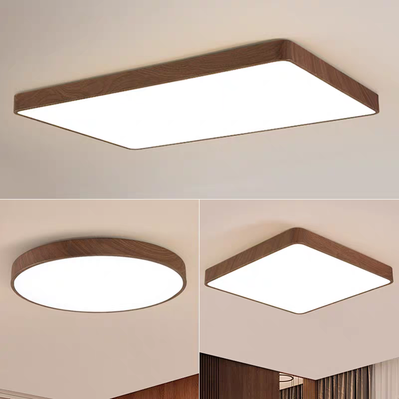 led超薄客厅吸顶灯胡桃色铁艺简约现代书房餐厅卧室灯壳罩 无灯芯,家装灯饰光源,其它灯具灯饰,淘宝优惠券,粉丝福利购,淘宝优惠卷