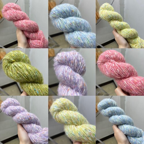 马卡龙CASH彩点奢华山羊毛拉绒羊绒型梦幻亲肤柔软细腻